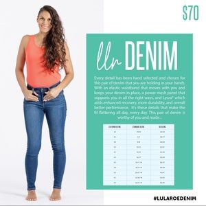 Lularoe denim jeans sz 40 skinny the staple